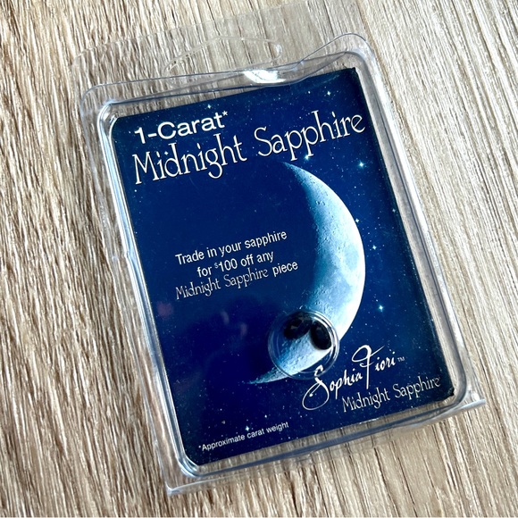 Sophia Fiori | TWO 1-Carat Loose Midnight Sapphires - Picture 1 of 3